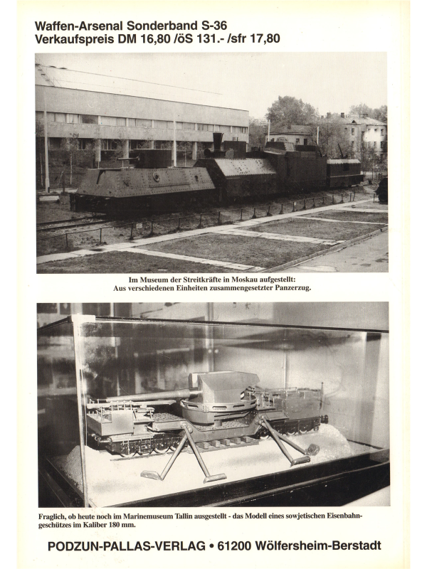Sowjetische Panzerzüge und Eisenbahngeschütze