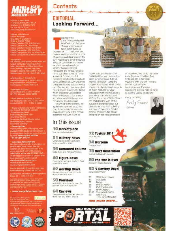 Scale Military Modeller international magazine No 517