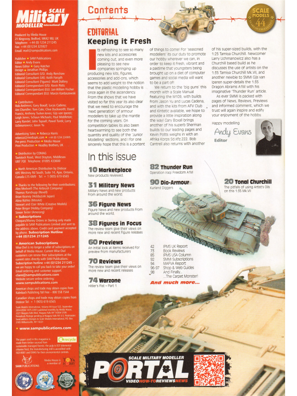 Scale Military Modeller international magazine No 522