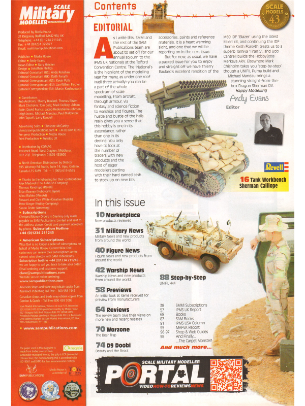 Scale Military Modeller international magazine No 513