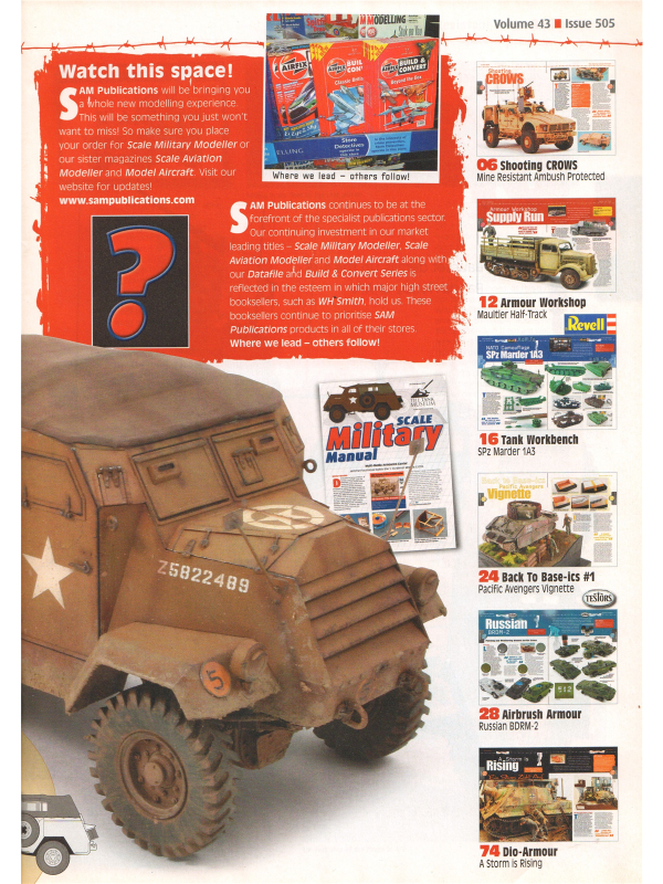 Scale Military Modeller international magazine No 505