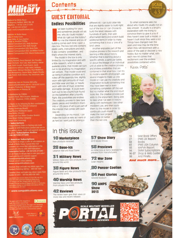 Scale Military Modeller international magazine No 508