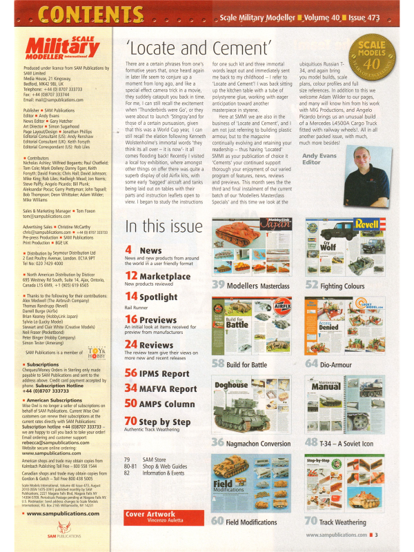 Scale Military Modeller international magazine No 473