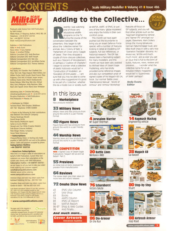 Scale Military Modeller international magazine No 486