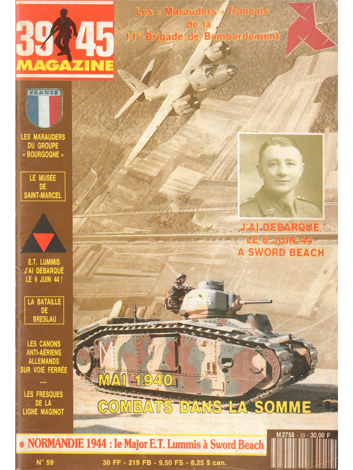 39:59 39 45 Magazine No 59, mai 1940 combat dans la somme - 20th Century House