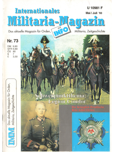 Internationales Militaria-Magazin (IMM) Nr 73