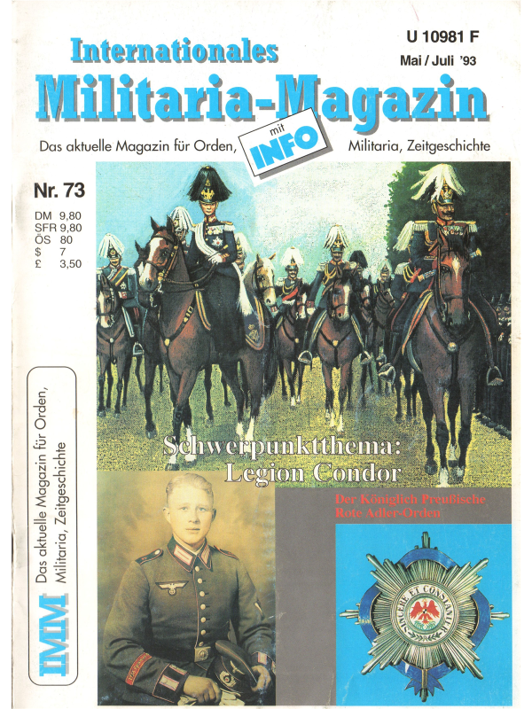 Internationales Militaria-Magazin (IMM) Nr 73