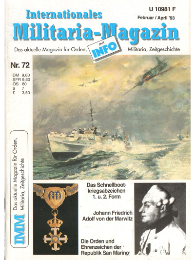 Internationales Militaria-Magazin (IMM) Nr 72