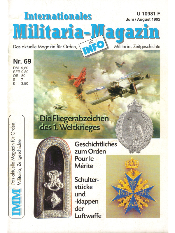Internationales Militaria-Magazin (IMM) Nr 69-0
