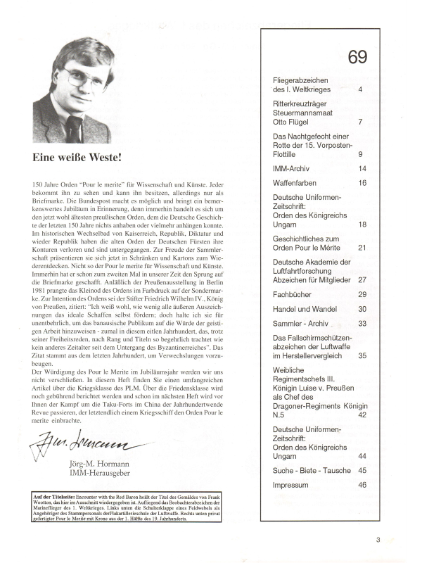 Internationales Militaria-Magazin (IMM) Nr 69-1