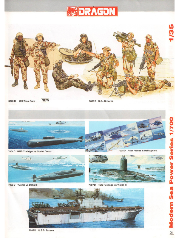 Dragon models catalogue from 1994-5
