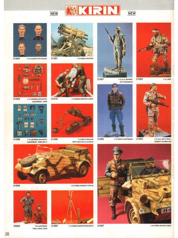 Dragon models catalogue from 1993-6
