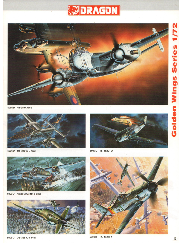 Dragon models catalogue from 1993-7