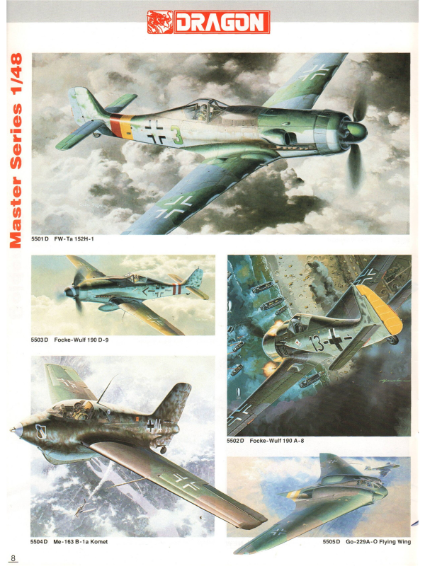 Dragon models catalogue from 1993-8