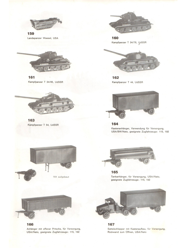 Roco catalogue 1974 Minitanks in action -1
