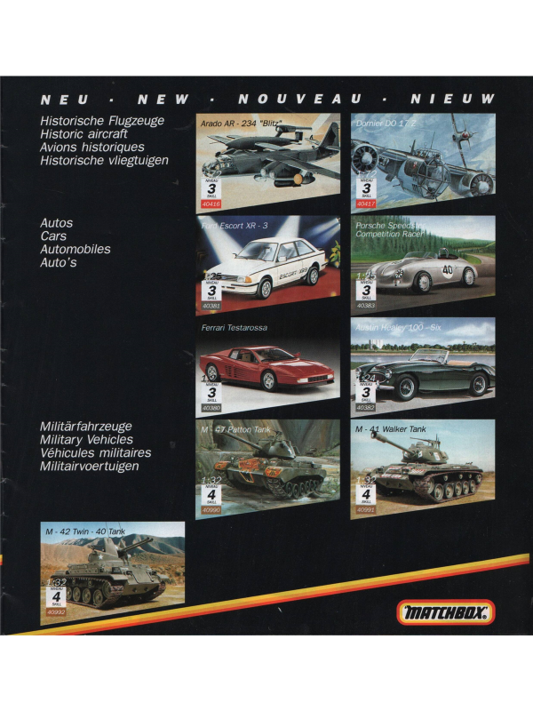 Matchbox models catalogue 1992-7