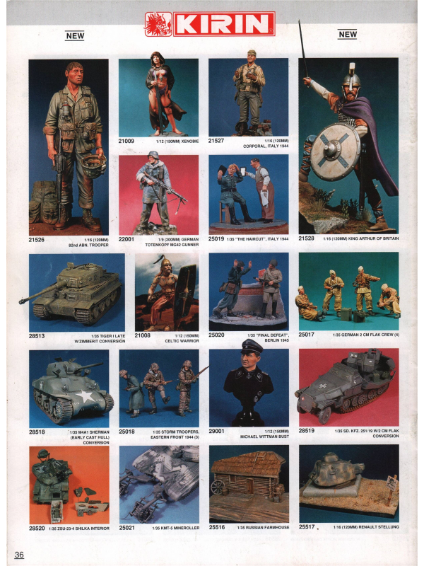 Dragon models catalogue from 1995-9
