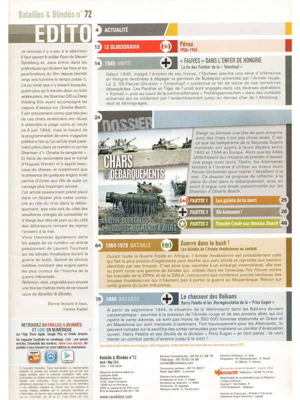 Batailles & blindes No 72-1