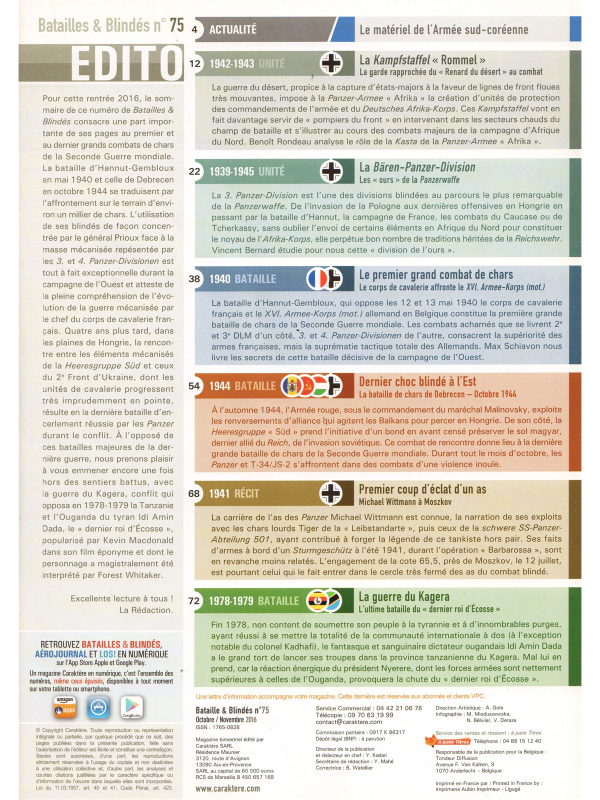 Batailles & blindes No 75-1