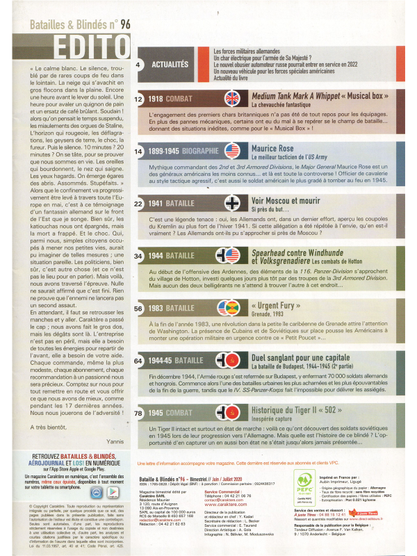 Batailles & blindes No 96-1