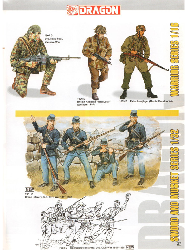 Dragon models catalogue from 1997-8