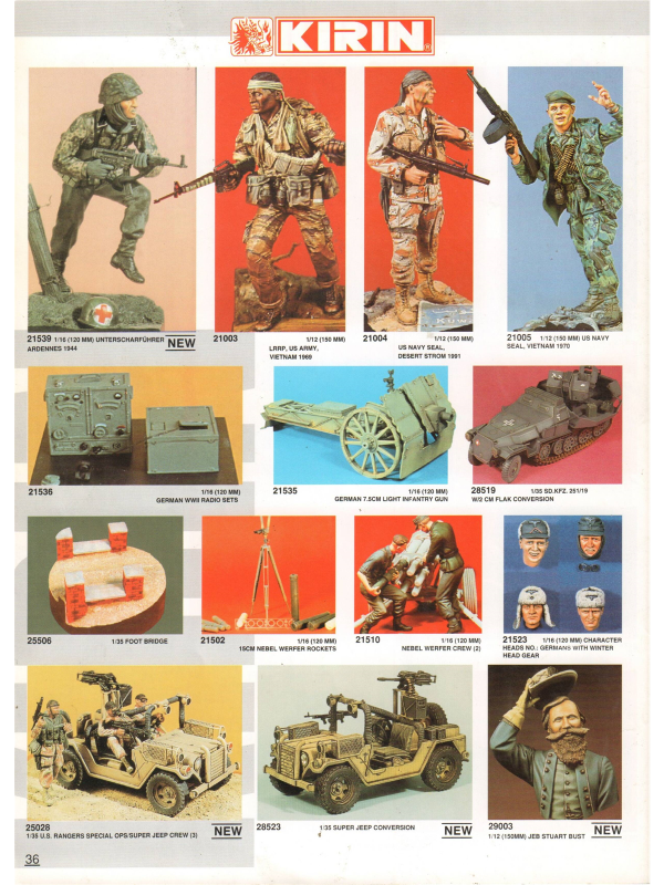 Dragon models catalogue from 1997-9