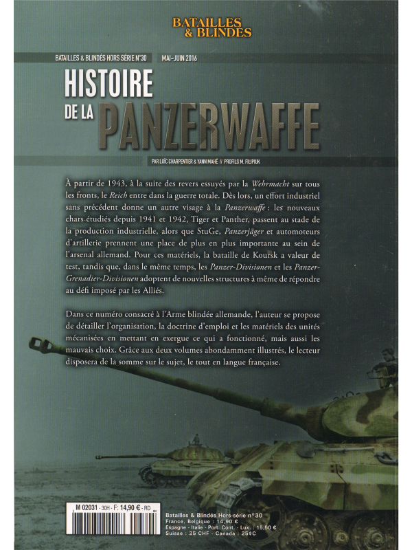Batailles & blindes HS 30 HISTOIRE DE LA PANZERWAFFE - TOME 2-2