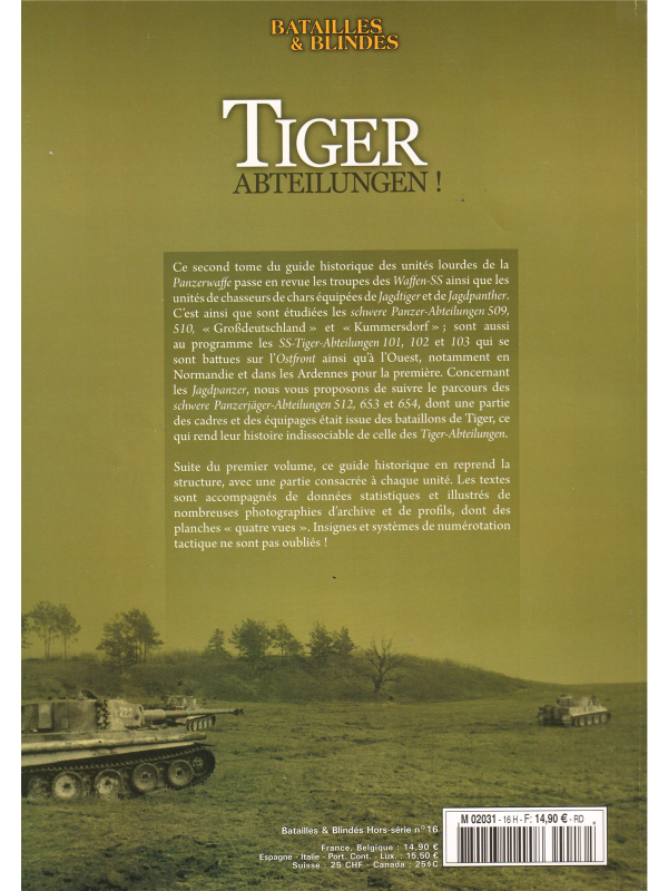 Batailles & blindes HS 16 Tiger abteilungen Tome 2-1