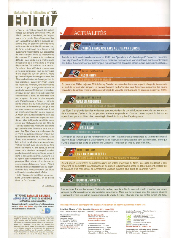 Batailles & blindes No 105-1
