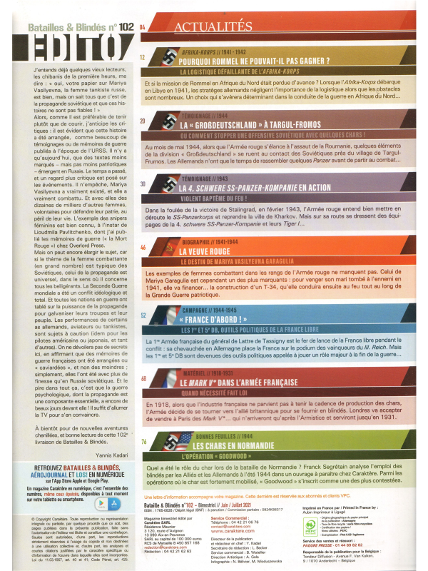 Batailles & blindes No 102-1