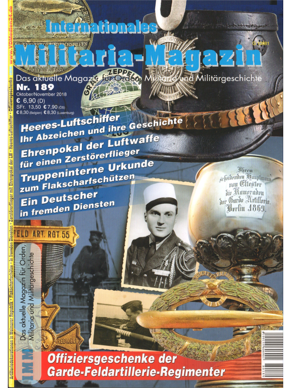 Internationales Militaria-Magazin (IMM) Nr 189