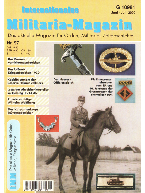 Internationales Militaria-Magazin (IMM) Nr 97