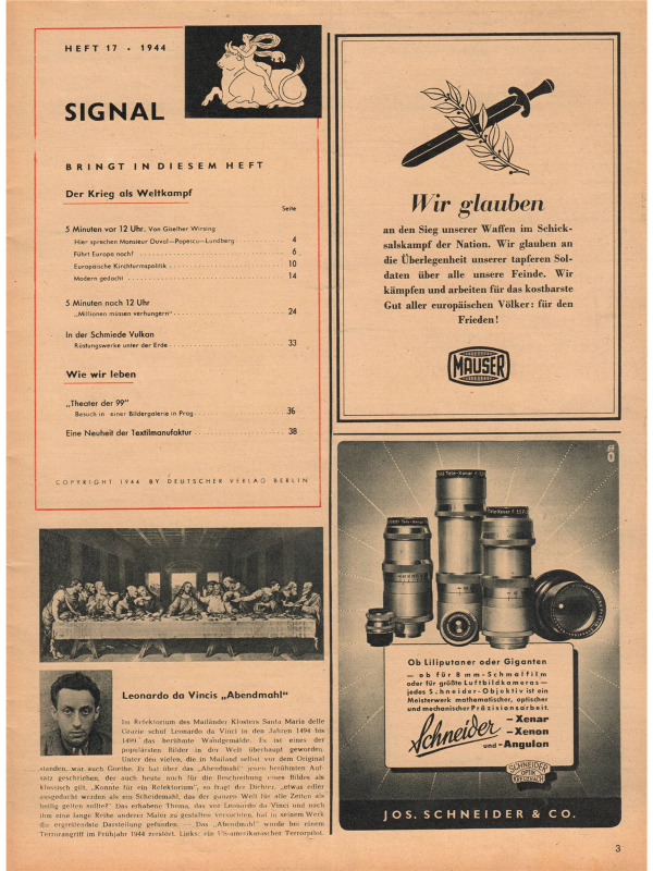 Signal magazine No 17 from 1944 German language - downloadable PDF-2