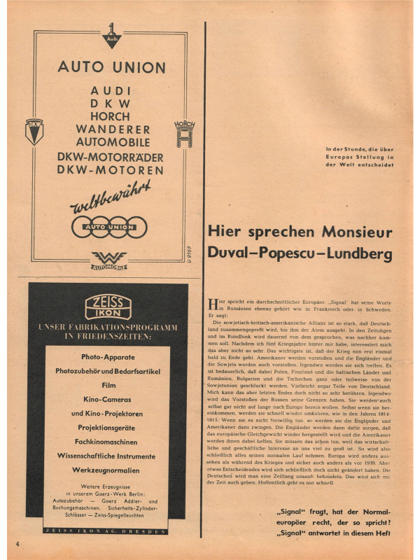 Signal magazine No 17 from 1944 German language - downloadable PDF-3