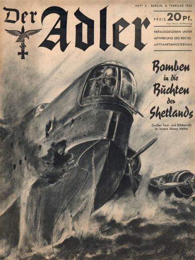 Der Adler No 3 1940 German language downloadable PDF-0