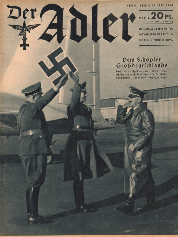 Der Adler No 8 1940 German language downloadable PDF-0