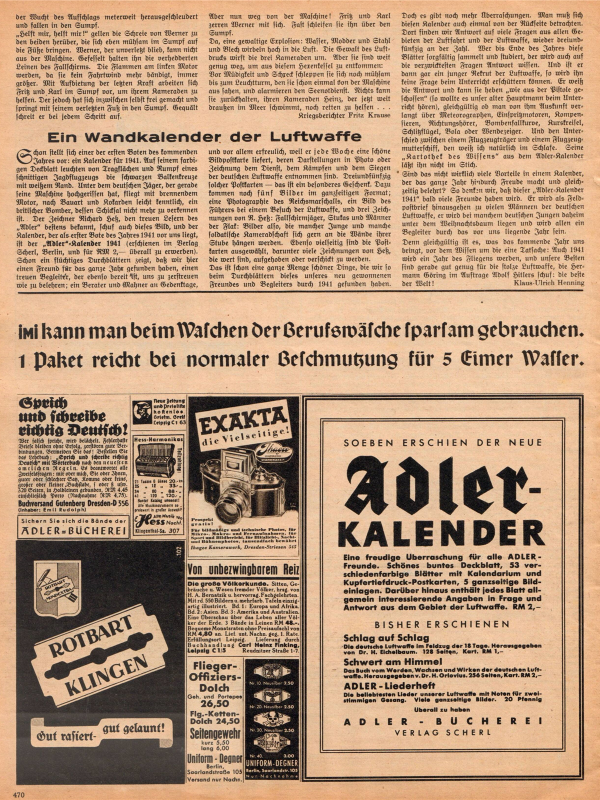 Der Adler No 19 1940 German language downloadable PDF-8
