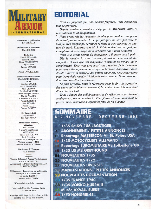 Military Armor International magazine No 2-1