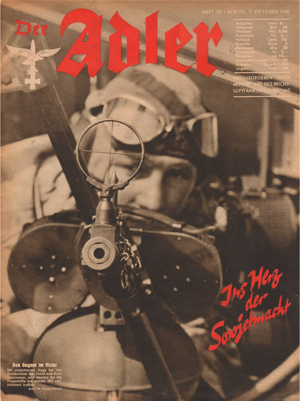 Der Adler No 20 1941 International edition downloadable PDF - 20th ...