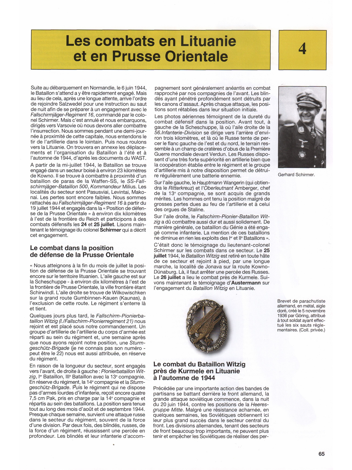 Major Rudolf Rojahn Major Rudolf Witzig, magazine 39-45 HS 2 batailles & temoignages - 20th ...