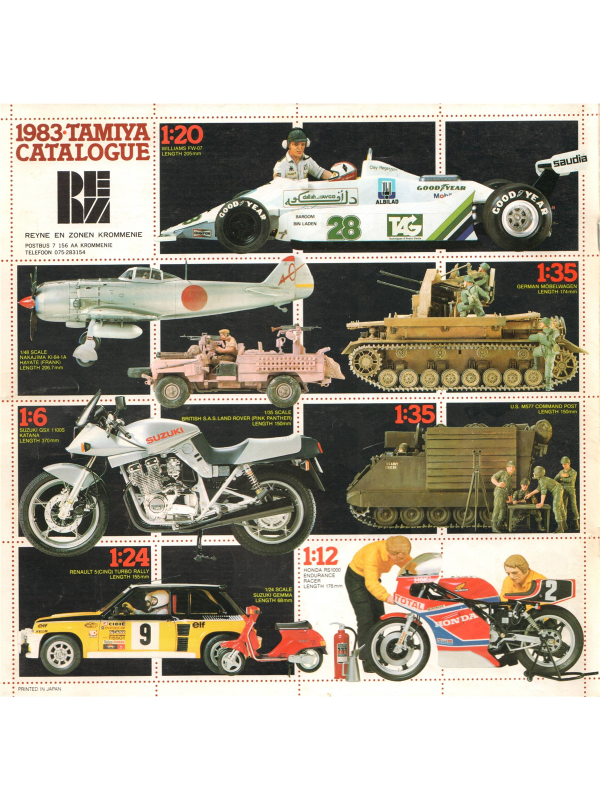 Tamiya catalogue 1983