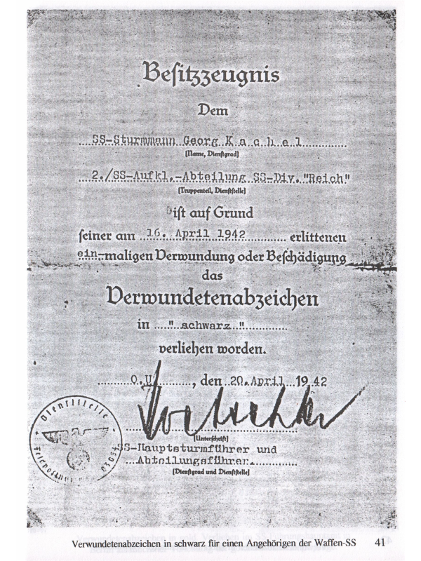 Deutsche Auszeichnungen, die deutschen Verwundetenabzeichen