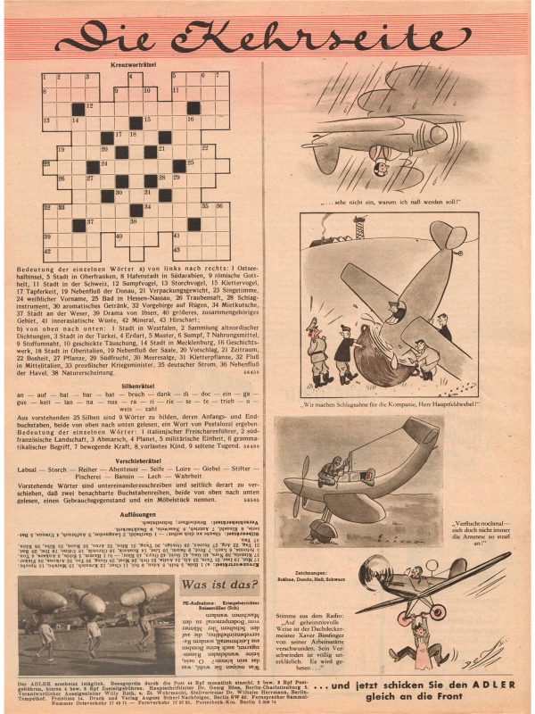 Der Adler No 14 1943 German edition downloadable PDF