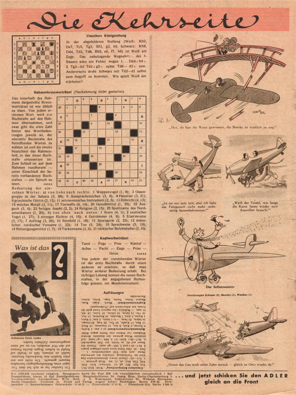Der Adler No 24 1943 German edition downloadable PDF