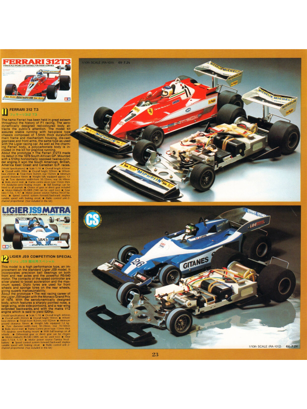 Tamiya catalogue radio control guide 1981