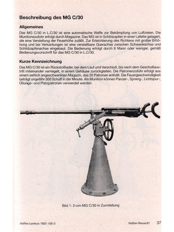 Waffen Revue nr 61 2 cm Flakpanzer Gepard