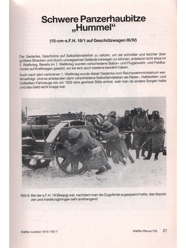 Waffen Revue nr 103 Hummel