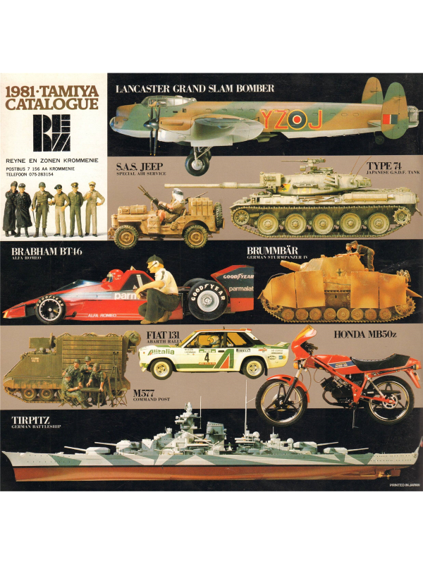 Tamiya catalogue 1981 Downloadable PDF