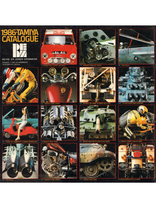 Electronic publication (PDF) Tamiya catalogue from 1986