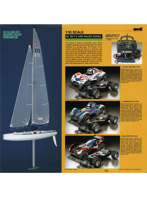 Tamiya catalogue 1999